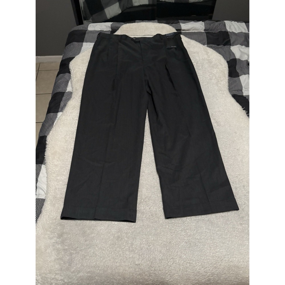 Bill Blass Men's Charcoal Pleated Wool Dress Pants Size 40 Trousers NWT